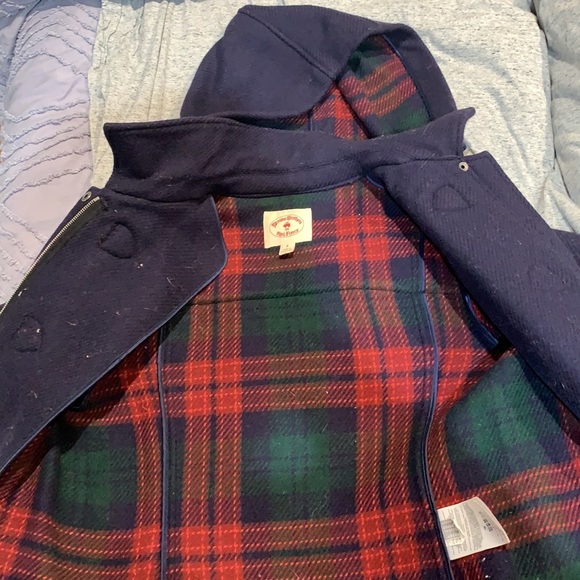 Brooks Brothers Navy Wool Duffle Coat Med Sz 6 - Picture 3 of 8